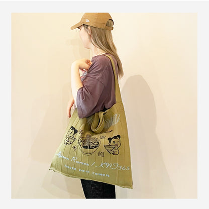 味千拉麺×KNT365　Mam ニットバッグ／Khaki（カーキ）